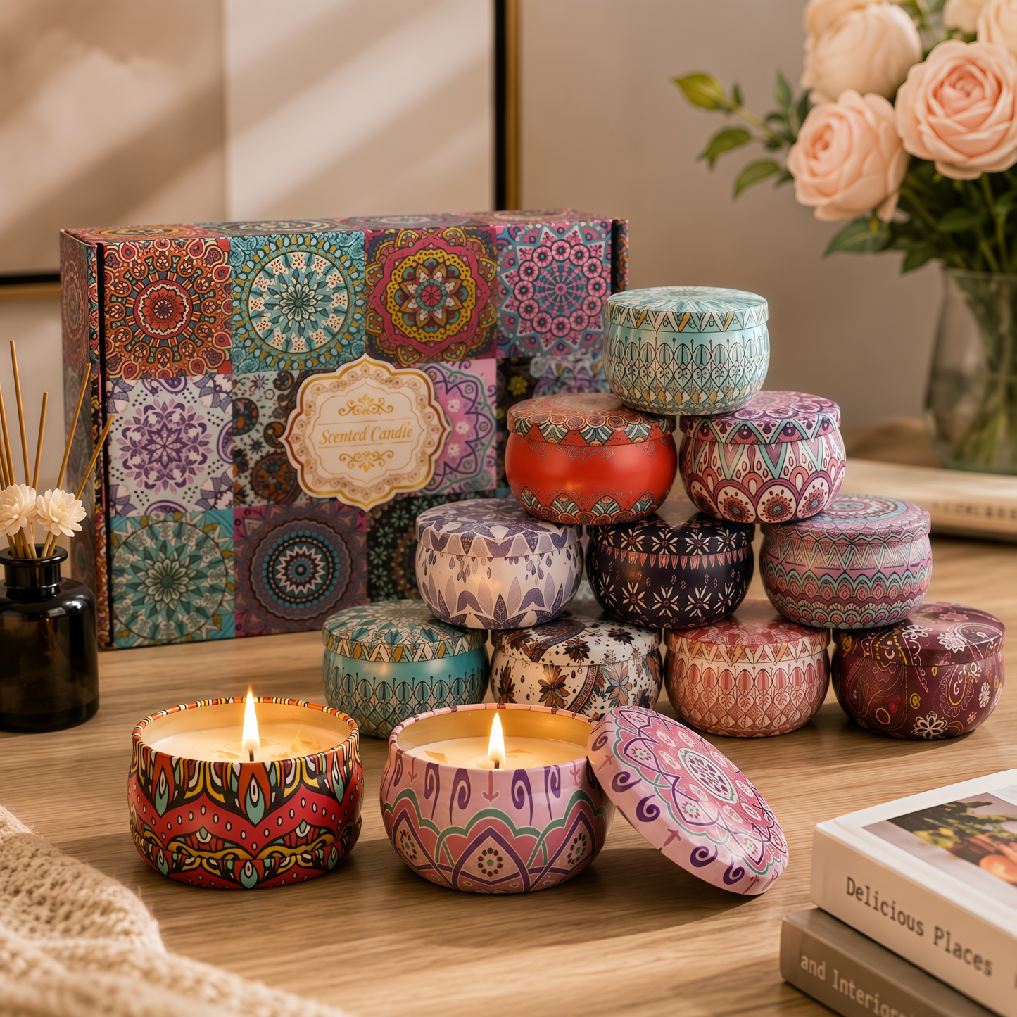 Vela De Aromaterapia, 12 Piece Velas Aromaticas Cera De Soja