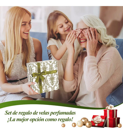 Vela De Aromaterapia, 4 Piezas Velas Aromaticas Cera De Soja - Ideal Para Meditación, Yoga, Baños O Cualquier Momento De Tranquilidad, 100% Cera De Soja Natural, Regalo Perfecto