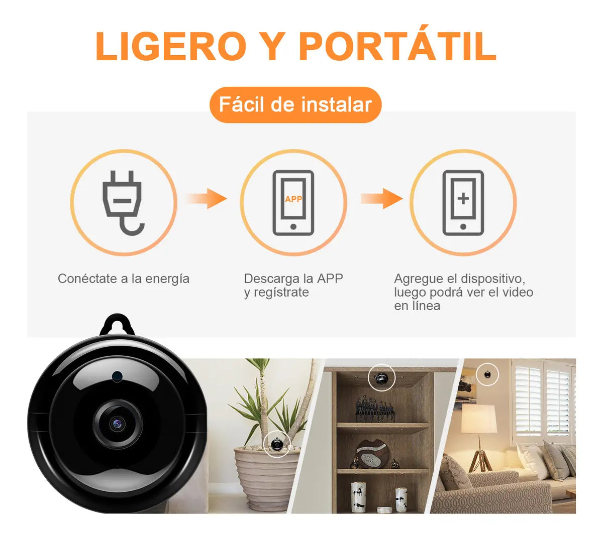 Mini Cámara V380 Pro Wireless Wifi Camera 2mp 1080p Night Vision