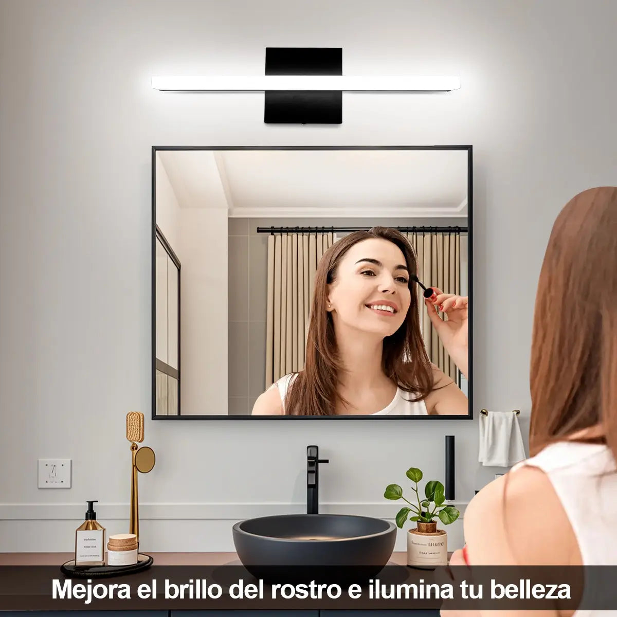 40cm Lámpara De Pared Led Tocador De Luz De Espejo Jzzb Luz Tricolor