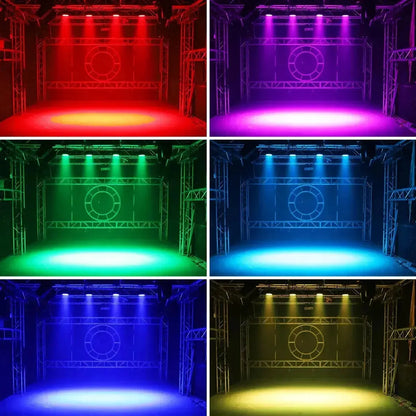 2 Pcs Cañón Led Par 168w Rgbw Dmx512 Profesional Para Dj