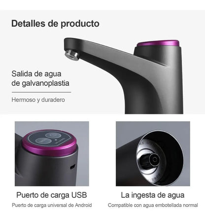 Bomba De Agua Eléctrica Recargable Portátil
