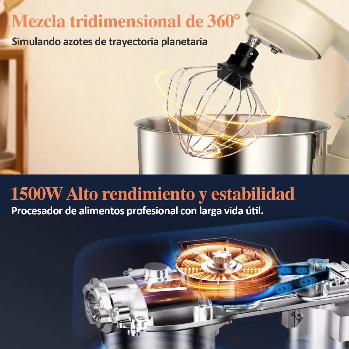1500w Batidora De Pedestal Planetaria Jzzb 10 Vel 5 Lts 120v