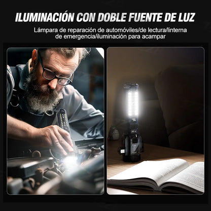 JZZB® 2pzs Linternas Recargables Led Lampara Tactica Camping 10000lm Con 5 Modos