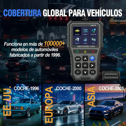 Jzzb® Scanner Automotriz Obd2 Ym519 Para Multimarca Motor