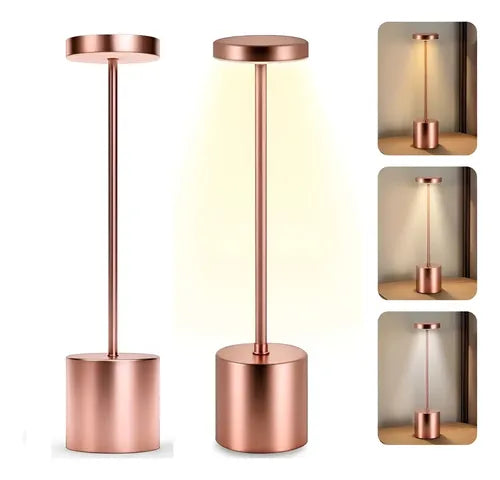 2x Lámpara De Mesa Recargable Led Luz Ambiental Restaurante