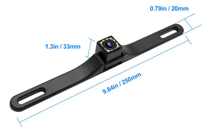 JZZB Cámara De Auto Reversa Con 12 Led Vision Nocturna Hd