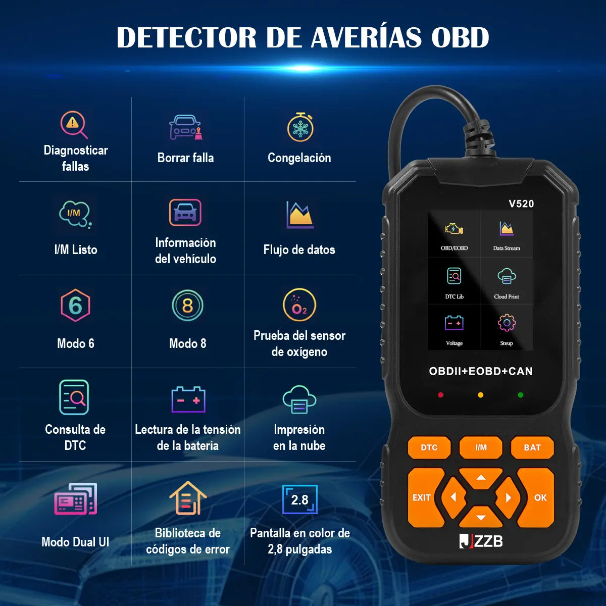 Obd2 Profesional Scanner Para Auto 35901 Códigos Avería