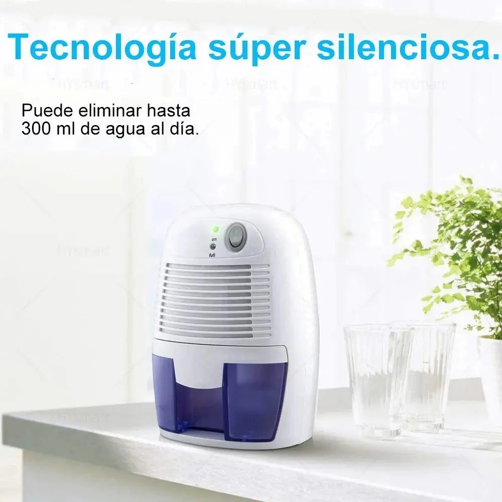 Deshumidificador Eléctrico DH500A Blanco Portátil Silencioso Para Hogar Habitaciones Baño Armario Oficina Ahorro De Energía Antihumedad Aire Limpio Compacto Eficiente