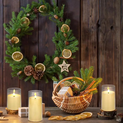 3 Velas Led Electrónicas Sin Llama Para Decorar Fiestas