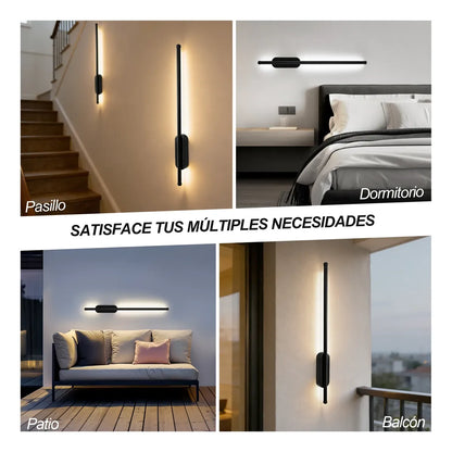 Lámpara Led De Pared Para Baño Interior Exterior 60cm 3 Tono