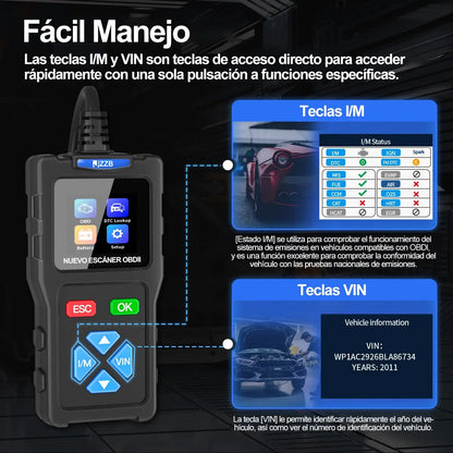 Jzzb Scanner Lanza El Escáner Automotriz Obd2 Mejor Económic