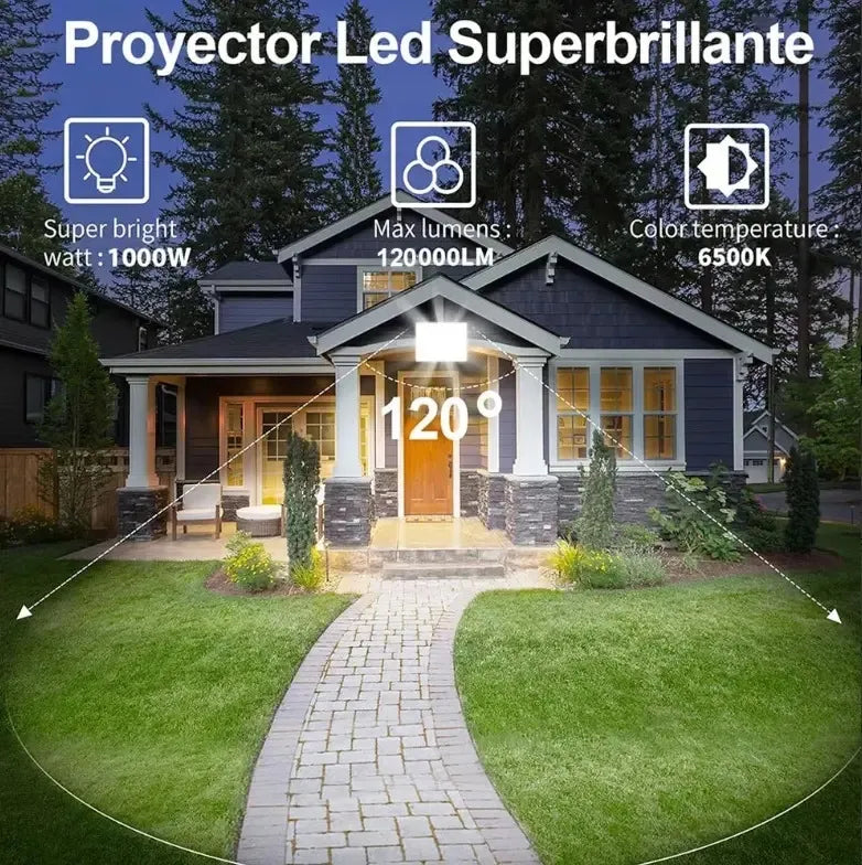 Reflector Led 1000w Ip66 Impermeable Antiexplosión Exterior