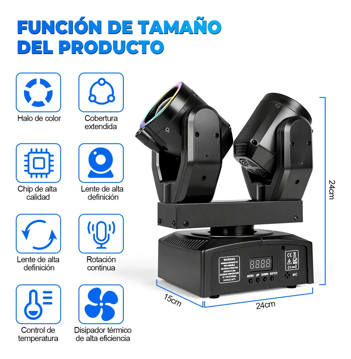 Láser 100w Doble Cabeza Giratorio Fiestas Dj Bar Eventos Sho