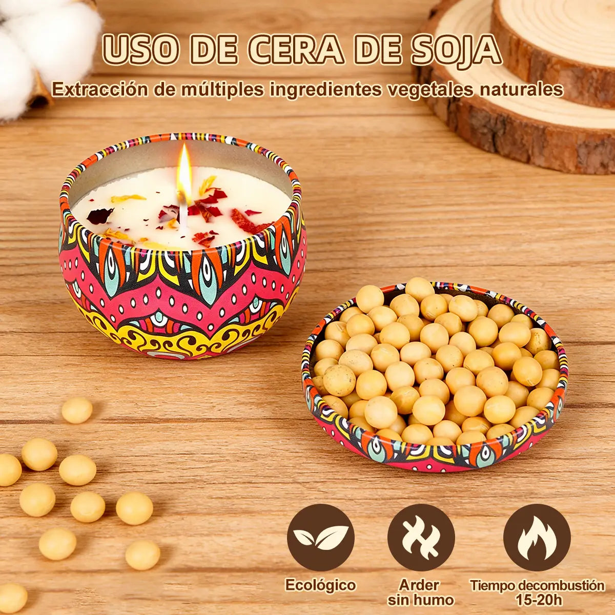 Vela De Aromaterapia, 12 Piece Velas Aromaticas Cera De Soja