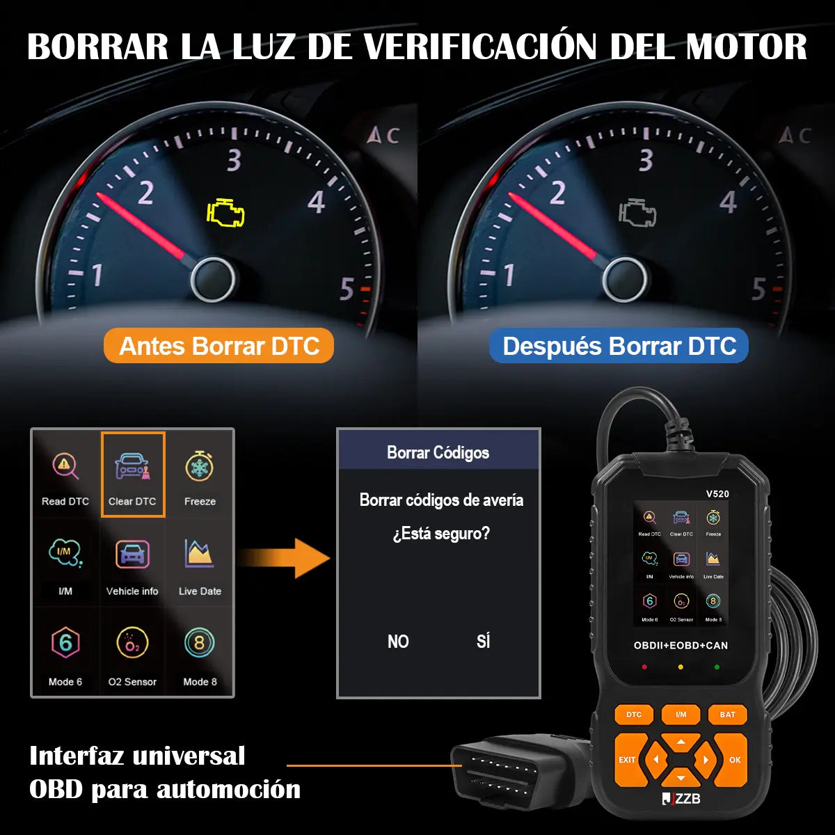 Obd2 Profesional Scanner Para Auto 35901 Códigos Avería