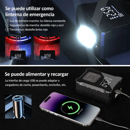 Jzzb® Bomba De Aire Inalámbrica Para Inflar Llantas Y Motocicleta