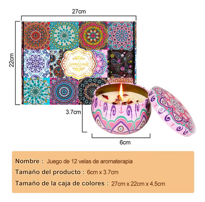 Vela De Aromaterapia, 12 Piece Velas Aromaticas Cera De Soja