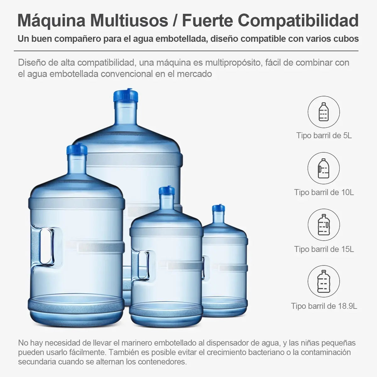 Bomba De Agua Eléctrica Recargable Portátil