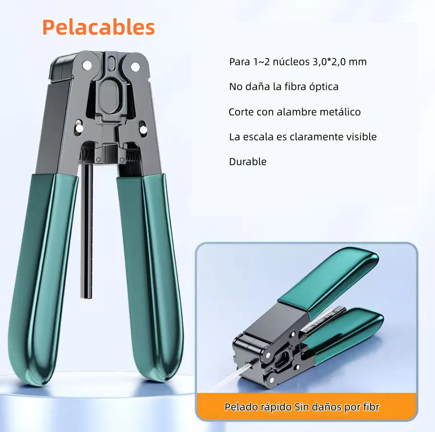 Kit De Herramientas Cortadora Fibra Óptica Medidor Potencia