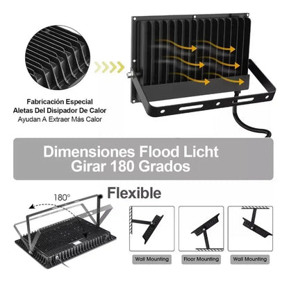 Reflector Led 1000w Ip66 Impermeable Antiexplosión Exterior