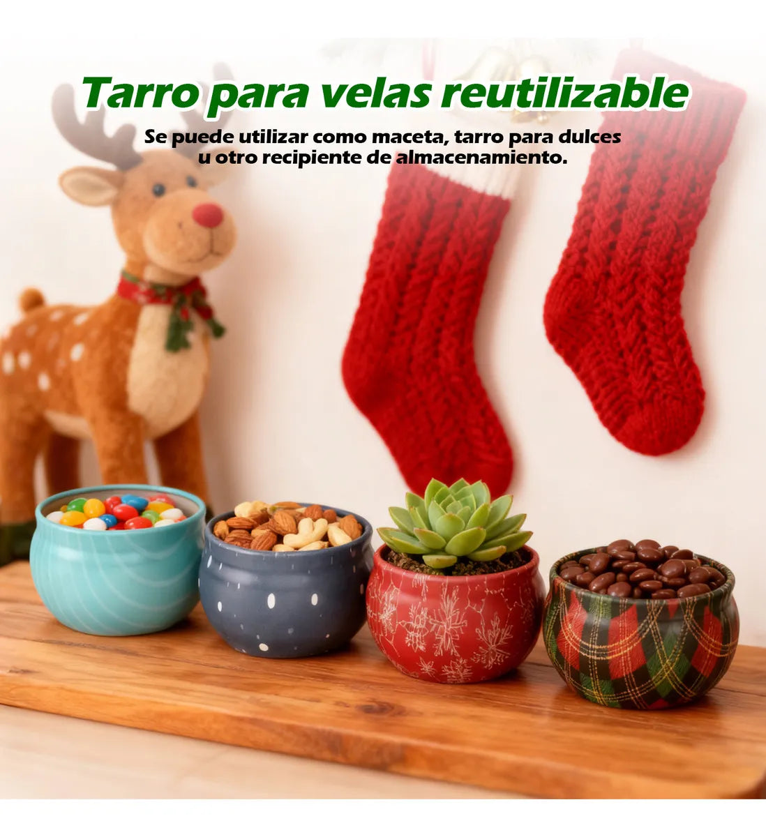 Navideño Vela Aromaterapia, 12 Pz Velas Aromaticas Cera Soja