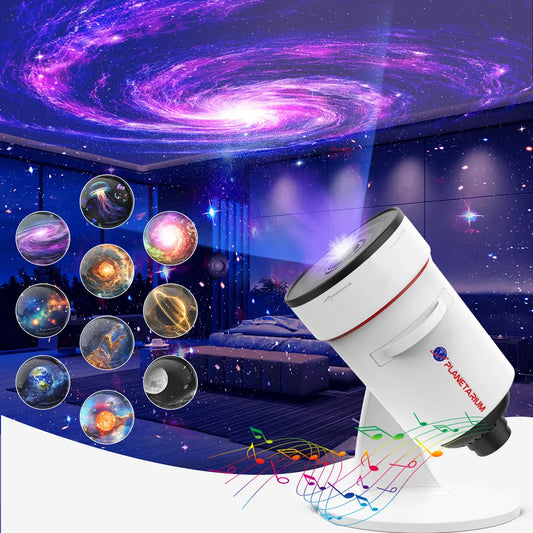 Luz JZZB Galaxy Lamp color blanco con pantalla color naranja 12cm x 12.5cm x 9cm de diámetro