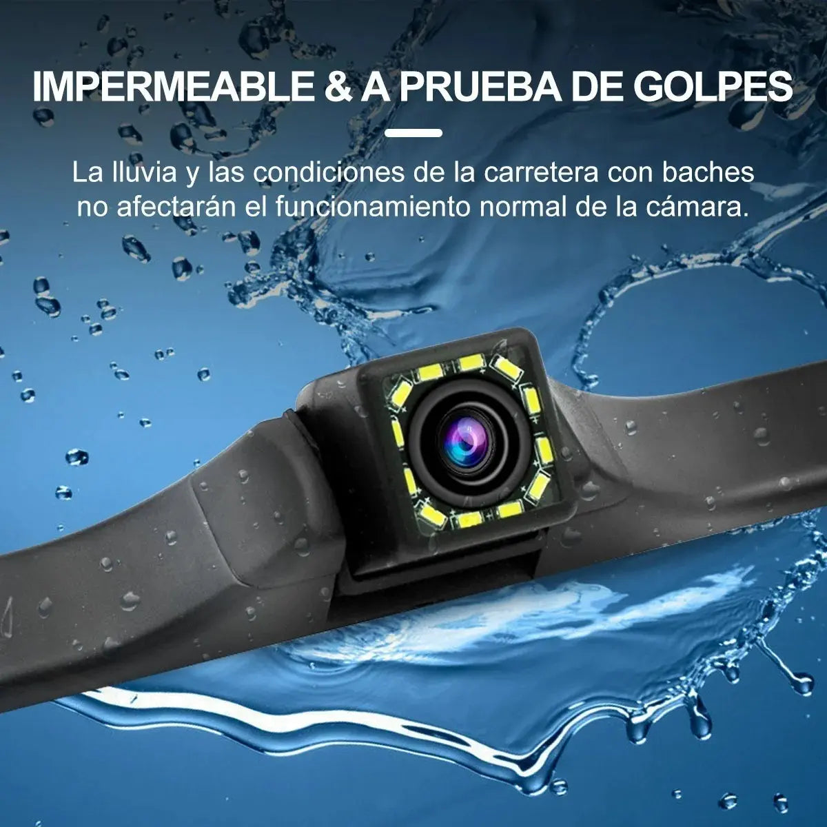 JZZB Cámara De Auto Reversa Con 12 Led Vision Nocturna Hd