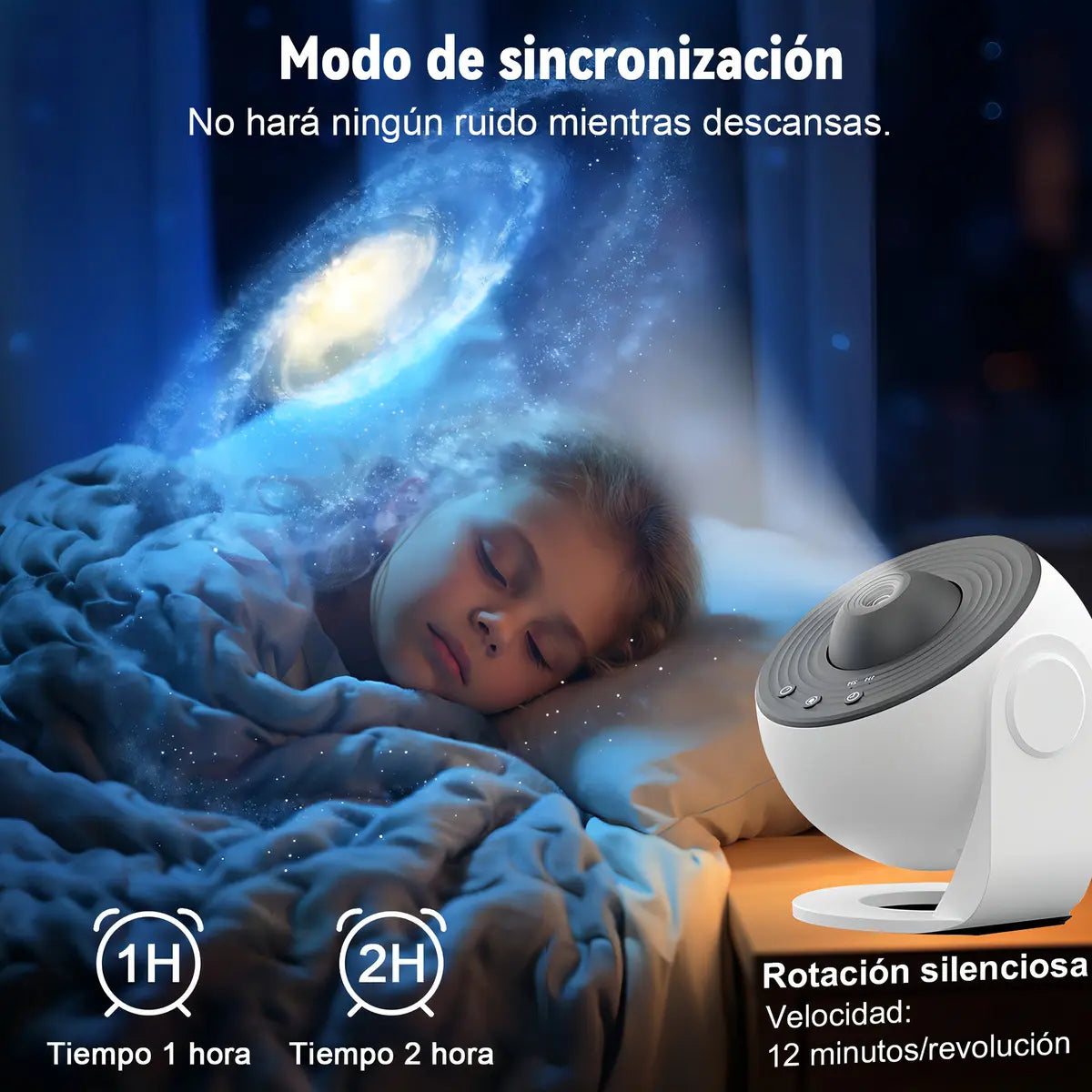 Proyector de Galaxia YULUO LED con 13 Discos y Proyección HD Ajustable