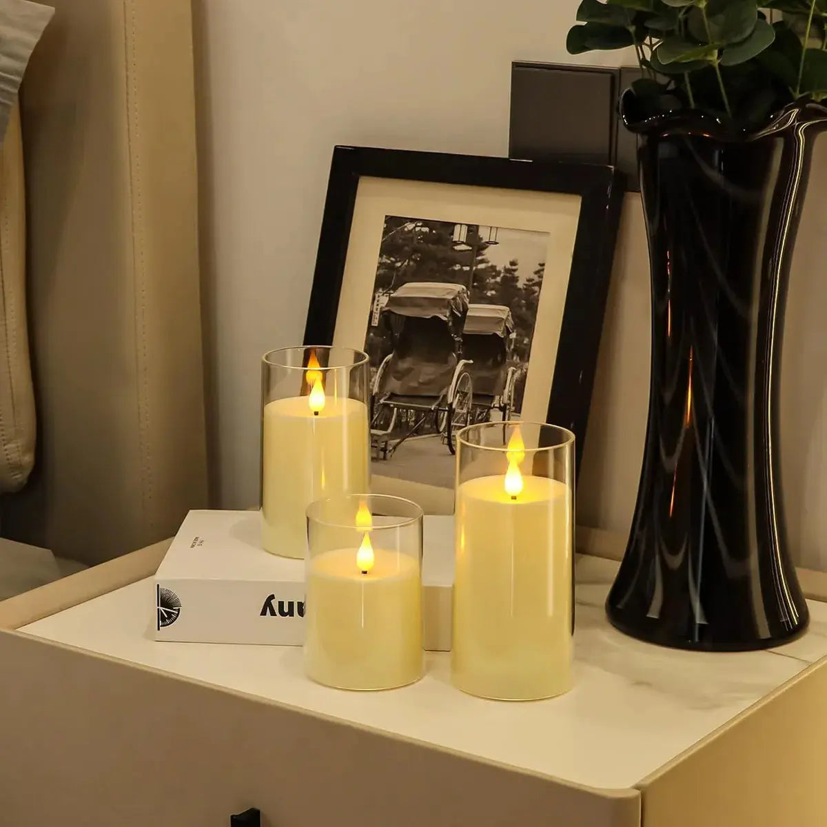 3 Velas Led Electrónicas Sin Llama Para Decorar Fiestas