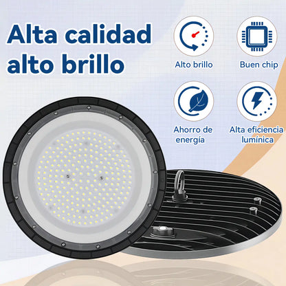Lámpara Techo LED JZZB UFO 150W IP65 Luz Blanca 6500K Negro