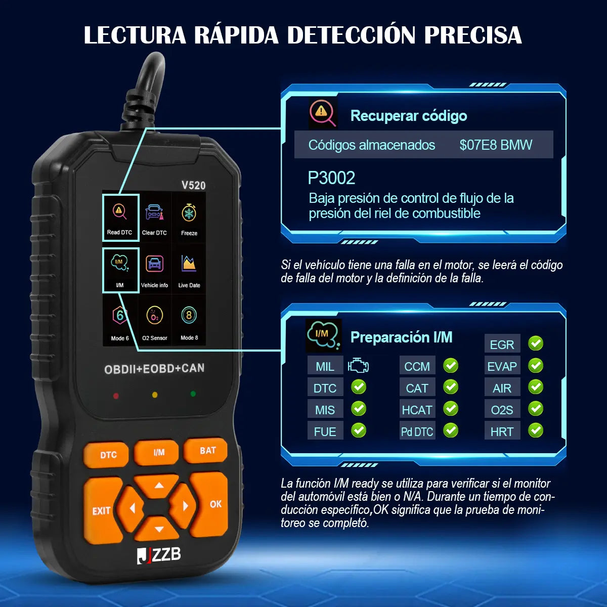 Obd2 Profesional Scanner Para Auto 35901 Códigos Avería